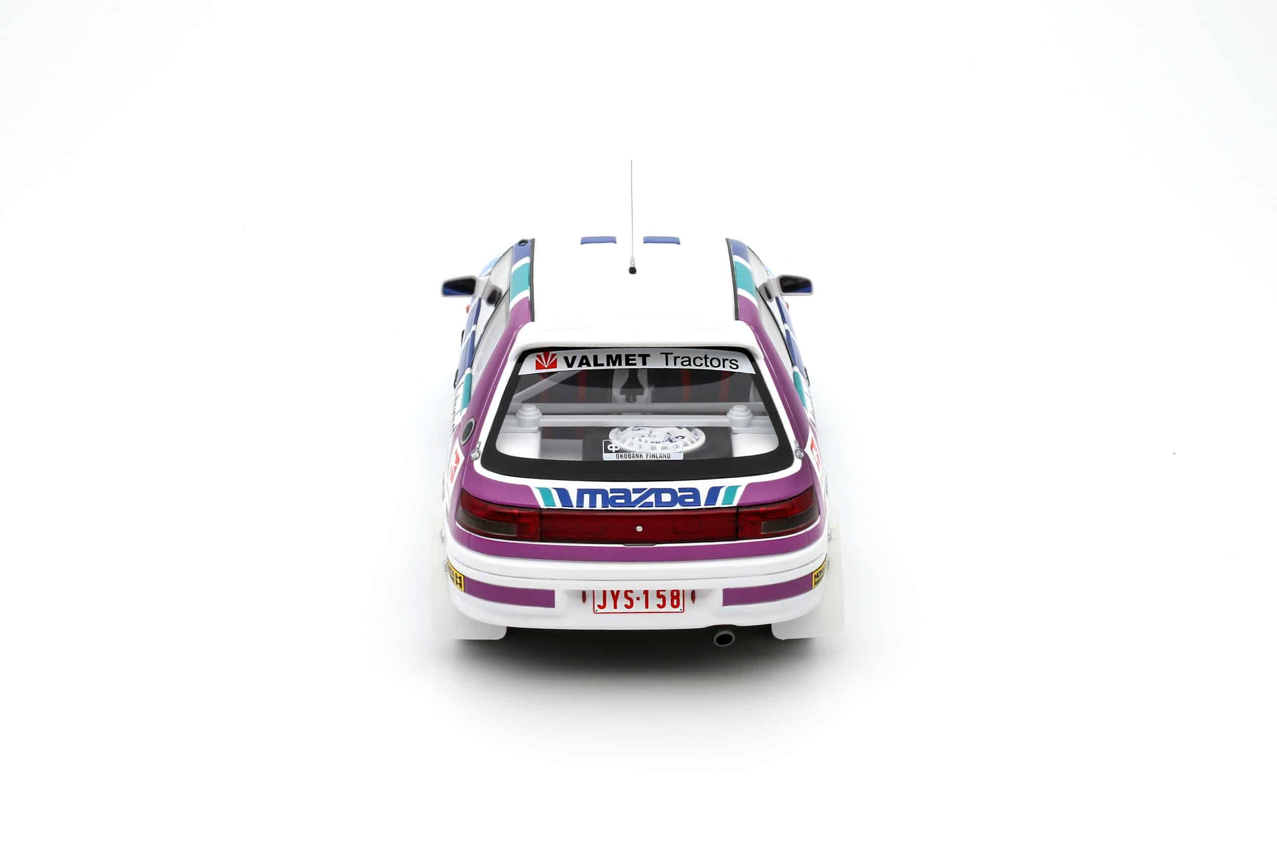 Otto Mobile 1:18 Mazda 323 GTX Gr.A Tommi Mäkinen 1000 Lakes Rally 1991 (OT1099) Limited Edition Resin Model 9 Otto Mobile 1:18 Mazda 323 GTX Gr.A Tommi Mäkinen 1000 Lakes Rally 1991 Limited Edition Resin Model