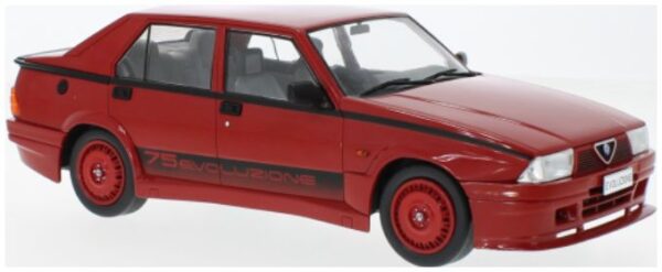 MCG 1:18 Alfa Romeo 75 Turbo Evoluzione Red 1987 (MCG18428) Diecast Model
