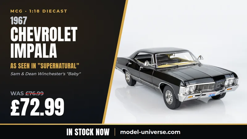 Diecast Model Shop - Model Universe 18 MCG 1:18 Chevrolet Impala 1967 from Supernatural