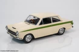 MCG - 1:18 Ford Lotus Cortina Mk.1 1963 White/Green - Diecast Model