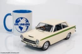 MCG - 1:18 Ford Lotus Cortina Mk.1 1963 White/Green - Diecast Model