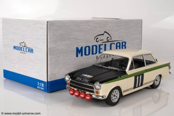 MCG - 1:18 Ford Lotus Cortina Mk.1 No.11 RAC Rally Winner 1966 B.Soderstrom, G.Palm - Diecast Model