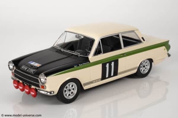 MCG - 1:18 Ford Lotus Cortina Mk.1 No.11 RAC Rally Winner 1966 B.Soderstrom, G.Palm - Diecast Model