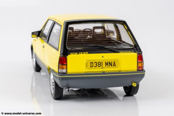 MCG - 1:18 Vauxhall Nova SR Yellow 1983 RHD - Exclusive UK Limited Edition of 300 - Diecast Model 17 MCG - 1:18 Vauxhall Nova SR Yellow 1983 RHD - Exclusive UK Limited Edition of 300 - Diecast Model