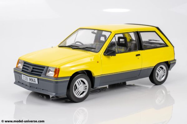 MCG - 1:18 Vauxhall Nova SR Yellow 1983 RHD - Exclusive UK Limited Edition of 300 - Diecast Model 13 MCG - 1:18 Vauxhall Nova SR Yellow 1983 RHD - Exclusive UK Limited Edition of 300 - Diecast Model