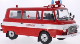 mcg - 1:18 barkas b 1000 kleinbus feuerwehr 1965 ambulance diecast model