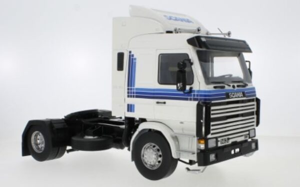 mcg - 1:18 scania 143 topline white 1987 diecast model