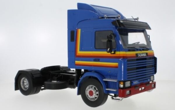 mcg - 1:18 scania 143 topline blue 1987 diecast model