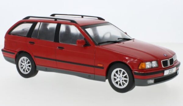 mcg - 1:18 bmw 3 series (e36) touring red 1995 diecast model