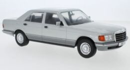 mcg - 1:18 mercedes-benz-benz s class (w126) silver 1979 diecast model