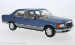 mcg - 1:18 mercedes-benz-benz s class (w126) metallic blue 1979 diecast model