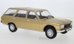 mcg - 1:18 peugeot 504 break metallic gold 1976 diecast model