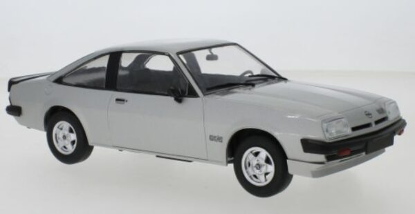 mcg - 1:18 opel manta b gt/e silver 1980 diecast model