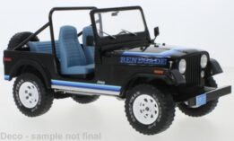 mcg - 1:18 jeep cj-7 renegade black 1980 diecast model