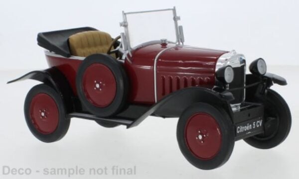 mcg - 1:18 citroen 5 cv red 1922 diecast model
