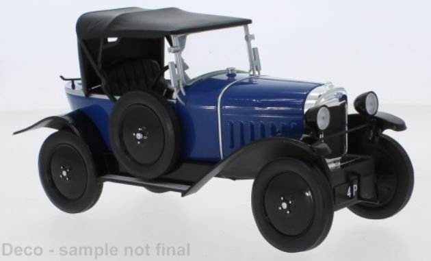 mcg - 1:18 opel 4 ps blue 1922 diecast model