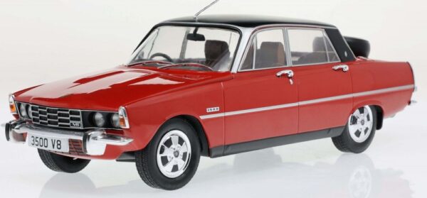 mcg - 1:18 rover 3500 (p6) red/matt black 1974 diecast model