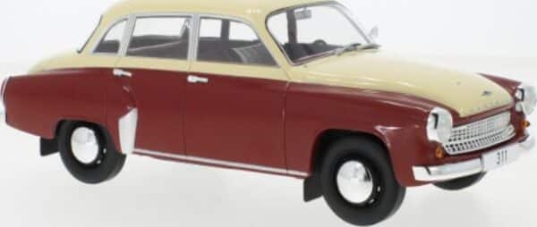 mcg - 1:18 wartburg 311 red/beige 1959 diecast model
