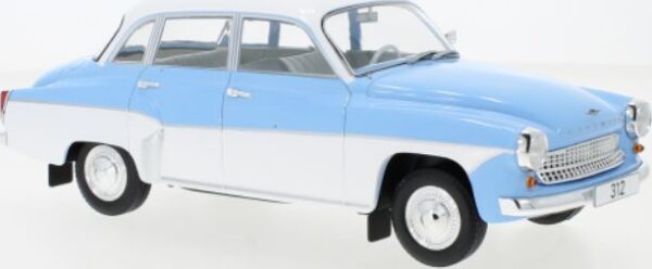 mcg - 1:18 wartburg 312 light blue/white 1965 diecast model