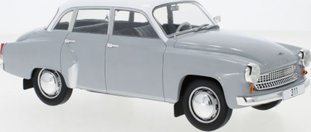 mcg - 1:18 wartburg 311 grey/white 1959 diecast model