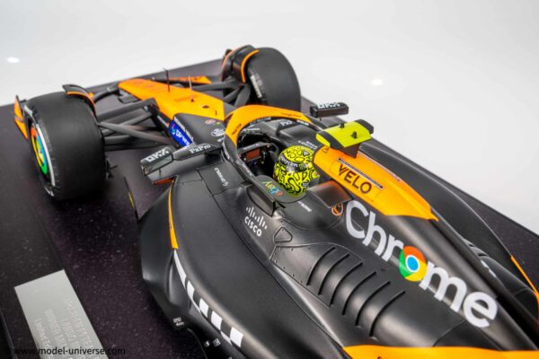 Minichamps 1:12 McLaren F1 MCL38 Lando Norris #4 Winner Miami GP 2024 - Limited Edition Resin Model 22 mclaren mcl38 lando norris miami first win minichamps 112 scale 06