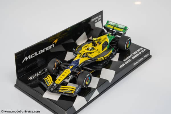 Minichamps - 1:43 McLaren F1 MCL38 #4 Lando Norris Monaco GP 2024 - Limited Edition Resin Model