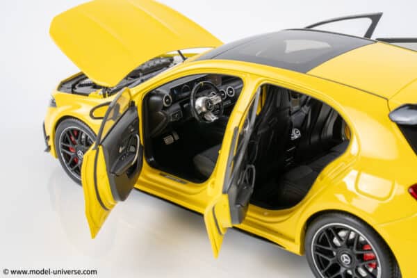 mercedes a45 s yellow diecast model nzg white 02