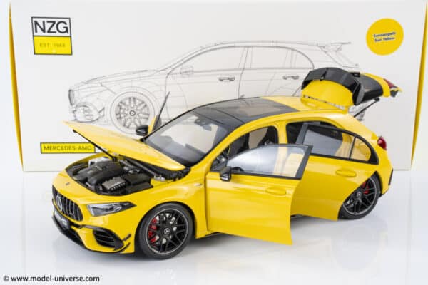 mercedes a45 s yellow diecast model nzg white 12