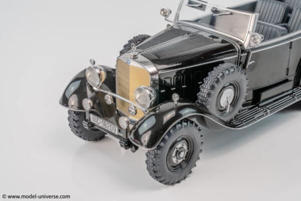 MCG - 1:18 Mercedes-Benz G4 (W31) Six-Wheeler Cabriolet Black 1938 - Diecast Model