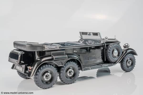 MCG - 1:18 Mercedes-Benz G4 (W31) Six-Wheeler Cabriolet Black 1938 - Diecast Model