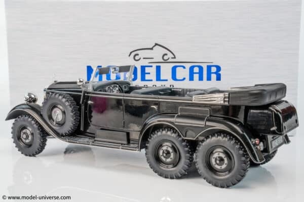 MCG - 1:18 Mercedes-Benz G4 (W31) Six-Wheeler Cabriolet Black 1938 - Diecast Model