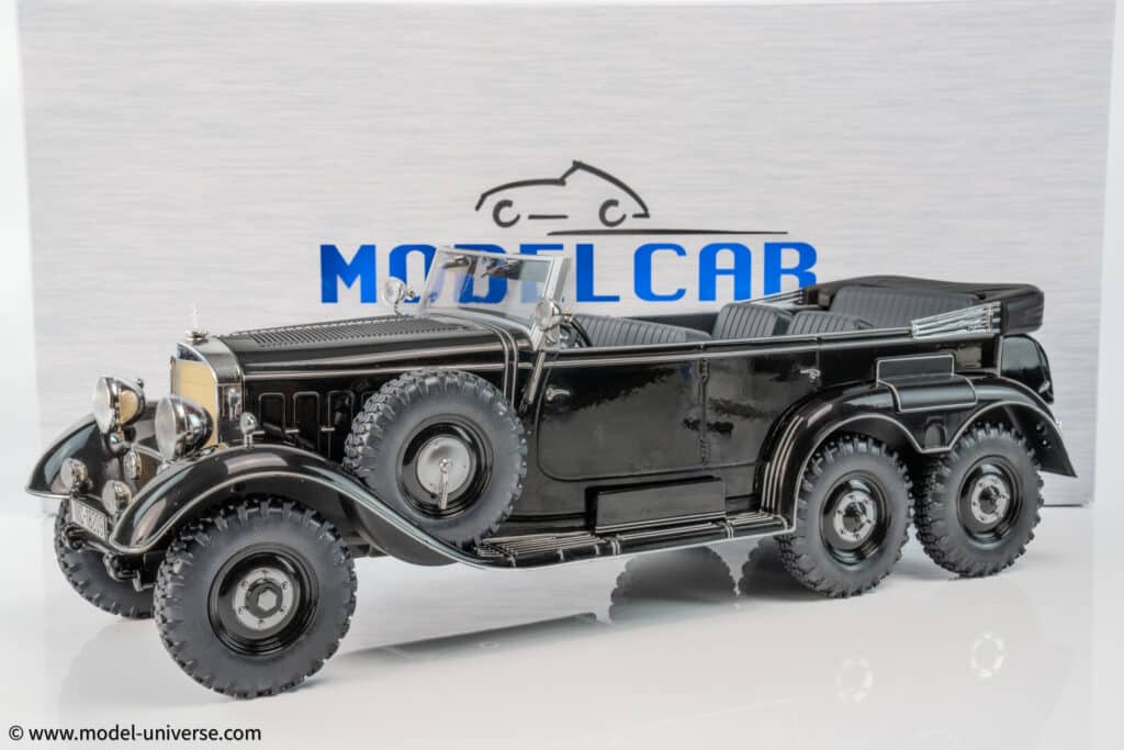 Top New Arrivals at model-universe.com - 15th June - CMR Transporters, GP Replicas, Solido Porsche 911's, Spark Le Mans/GT3/F1, Looksmart Ferrari's, AUTOart, MCG, LS Collectibles, Top Marques and much more. 24 MCG - 1:18 Mercedes-Benz G4 (W31) Six-Wheeler Cabriolet Black 1938 - Diecast Model