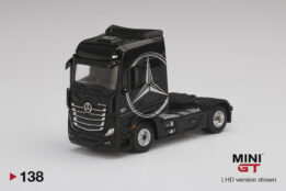 MGT00138-L - 1/64 MERCEDES-BENZ ACTROS BLACK W/ SILVER MERCEDES LOGO (LHD)
