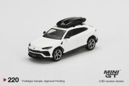 MGT00220-L - 1/64 LAMBORGHINI URUS BIANCO MONOCERUS MATT W/ ROOF BOX (LHD)