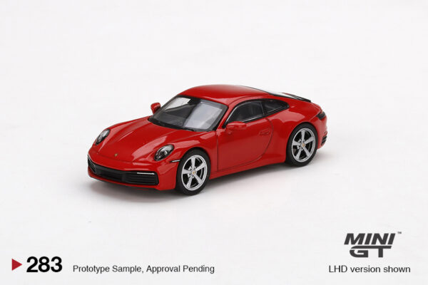 MGT00283-L - 1/64 PORSCHE 911 (992) CARRERA S GUARDS RED (LHD)