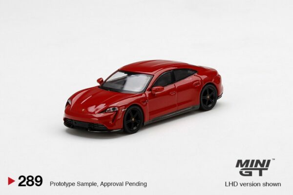 MGT00289-R - 1/64 PORSCHE TAYCAN TURBO S CARMINE RED (RHD)