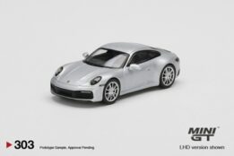 MGT00303-L - 1/64 PORSCHE 911 (992) CARRERA 4S GT SILVER METALLIC (LHD)