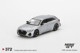 MGT00372-L - 1/64 AUDI RS 6 AVANT CARBON BLACK EDITION FLORETT SILVER (LHD)