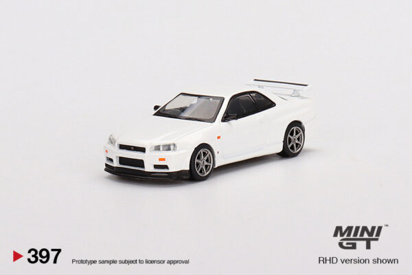MGT00397-R - 1/64 NISSAN SKYLINE GT-R (R34) V-SPEC N1 WHITE (RHD)