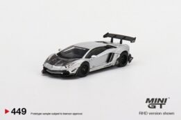 MGT00449-R - 1/64 LB WORKS LAMBORGHINI AVENTADOR LIMITED EDITION MATT SILVER (RHD)