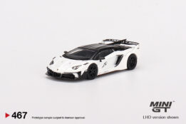 MGT00467-L - 1/64 LB-SILHOUETTE WORKS LAMBORGHINI AVENTADOR GT EVO WHITE (LHD)