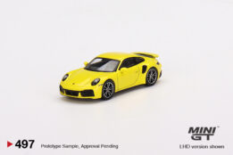 MGT00497-R - 1/64 PORSCHE 911 TURBO S RACING YELLOW (RHD)