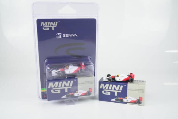 Mini GT 1:64 McLaren MP4/6 No.1 Ayrton Senna Japanese GP 1991 blister edition diecast model (MGT01120-BL) - in blister pack