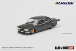 MGTKHMG017 - 1/64 DATSUN 510 PRO STREET GREDDY GUN METAL GREY (LHD) (KAIDOHOUSE X MINIGT)