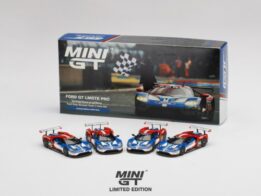 MGTS0001 - 1/64 FORD GT LMGTE PRO 2016 24 HRS LE MANS FORD CHIP GANASSI TEAM 4 CARS SET LIMITED 5000 SETS