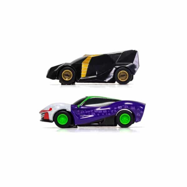 micro scalextric batman vs joker set battery powered race set - 1:64 (g1155m)