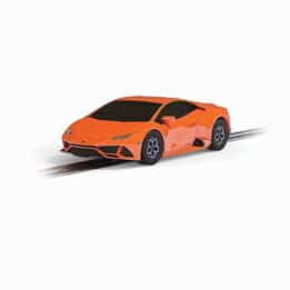 micro scalextric lamborghini huracan evo car - orange - 1:64 (g2213)