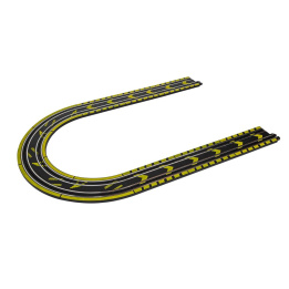 micro scalextric track extension pack - straights & curves - 1:64 (g8045)