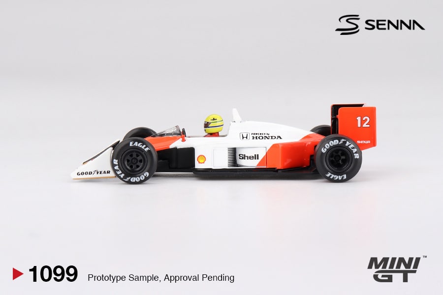 Mini GT 1:64 McLaren MP4/4 No.12 Ayrton Senna Winner Japanese GP 1988 World Champion (MGT01099-L) Diecast Model 3 Mini GT 1:64 McLaren MP4/4 No.12 Ayrton Senna Winner Japanese GP 1988 World Champion Blister Edition (MGT01099-BL) Diecast Model - Image 3