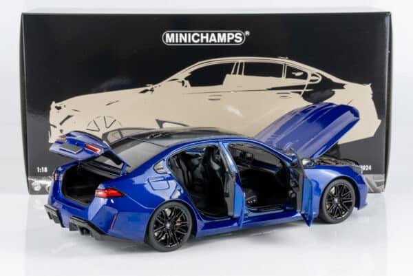 Minichamps 1:18 BMW M5 2024 (G90) 2024 Blue Metallic (110023802) Diecast Model 12 Minichamps 1:18 BMW M5 2024 (G90) 2024 Blue Metallic (110023802) Diecast Model